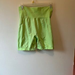 Gymshark biker shorts size large.